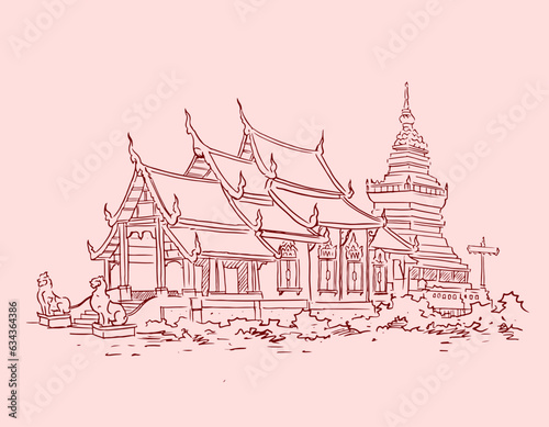 illustration of castle vector for illustration background card