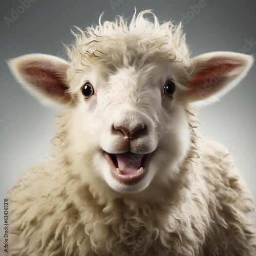 Happy sheep portrait Happy sheep portrait 