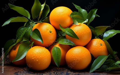 Vibrant Oranges. Generative AI