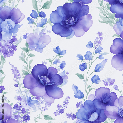 Purple blossoms background illustration