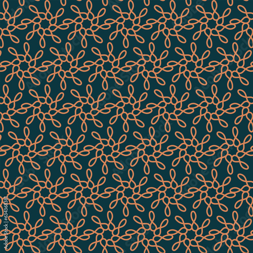 Pattern seamless line circle on background 
