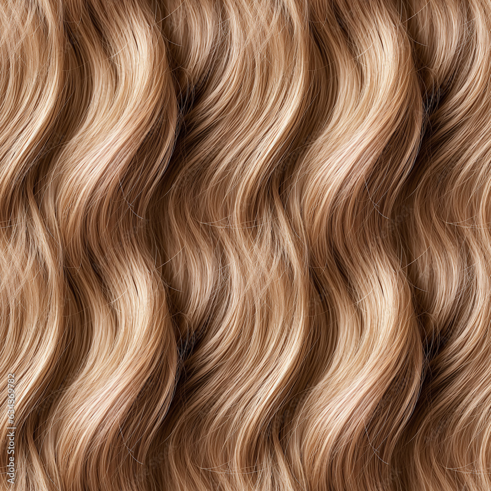 Wavy blond hair seamless background