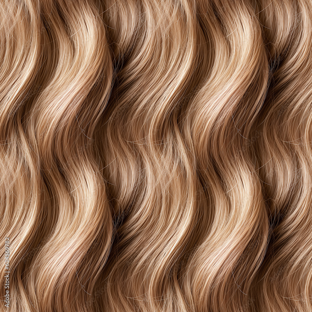 Wavy blond hair seamless background Wavy blond hair seamless background