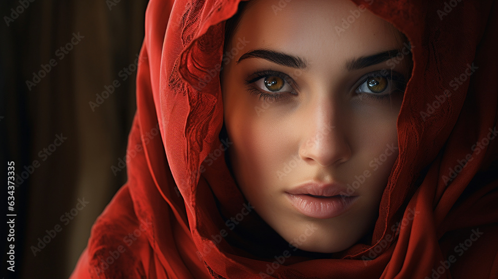 woman in hijab portrait woman in hijab portrait