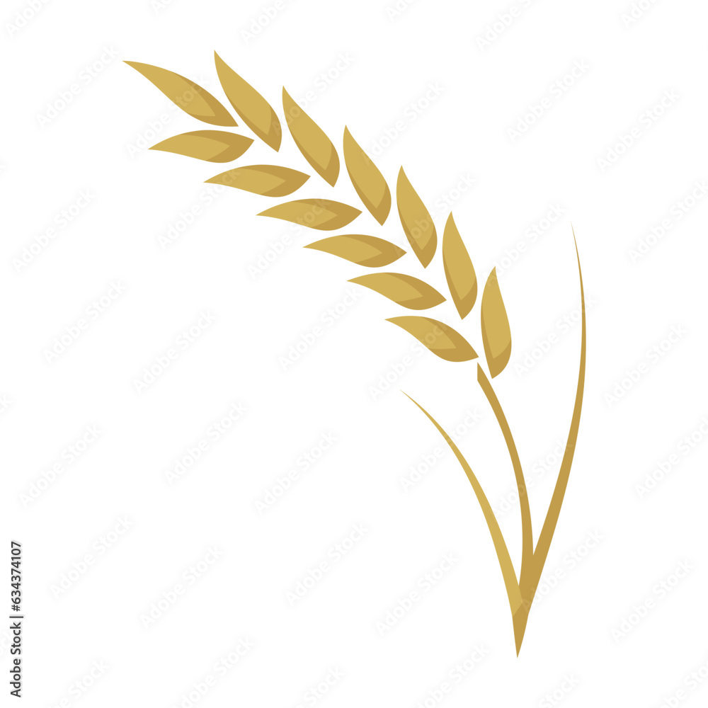Simple wheat ears icon. Design Element for beer and bakery Simple wheat ears icon. Design Element for beer and bakery