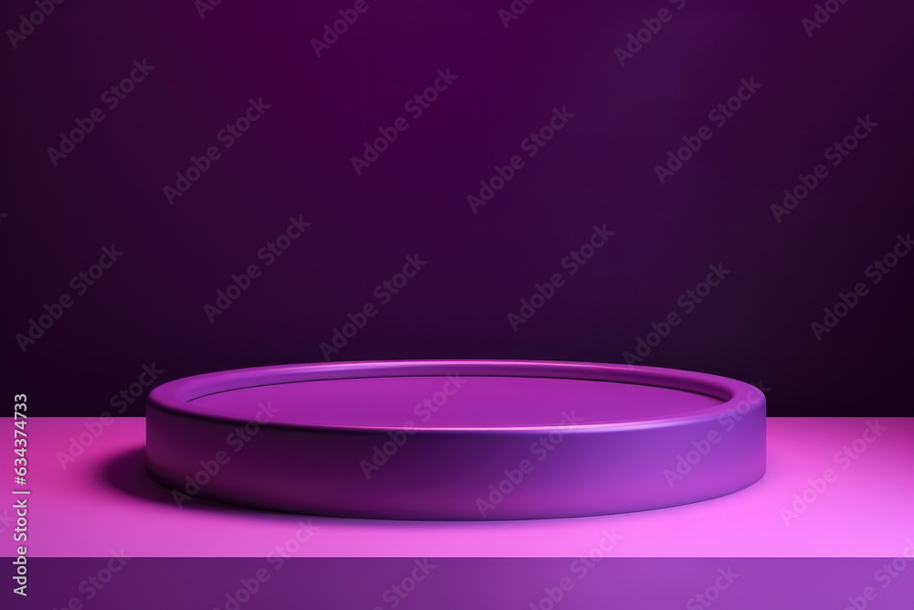 A purple podium model brings an elegant and grand ambiance to the award ceremony concept. With the purple background, this model adds a modern and artistic touch.