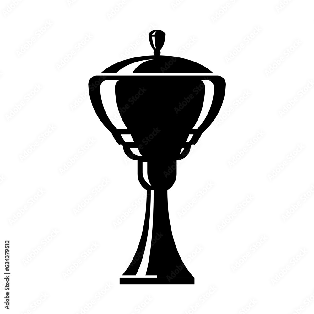 Vector winner cup. Trophy line icon. Symbol or emblem. vector illustration Vector winner cup. Trophy line icon. Symbol or emblem. vector illustration