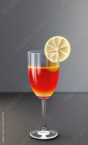 image of a cocktail drink on a glass