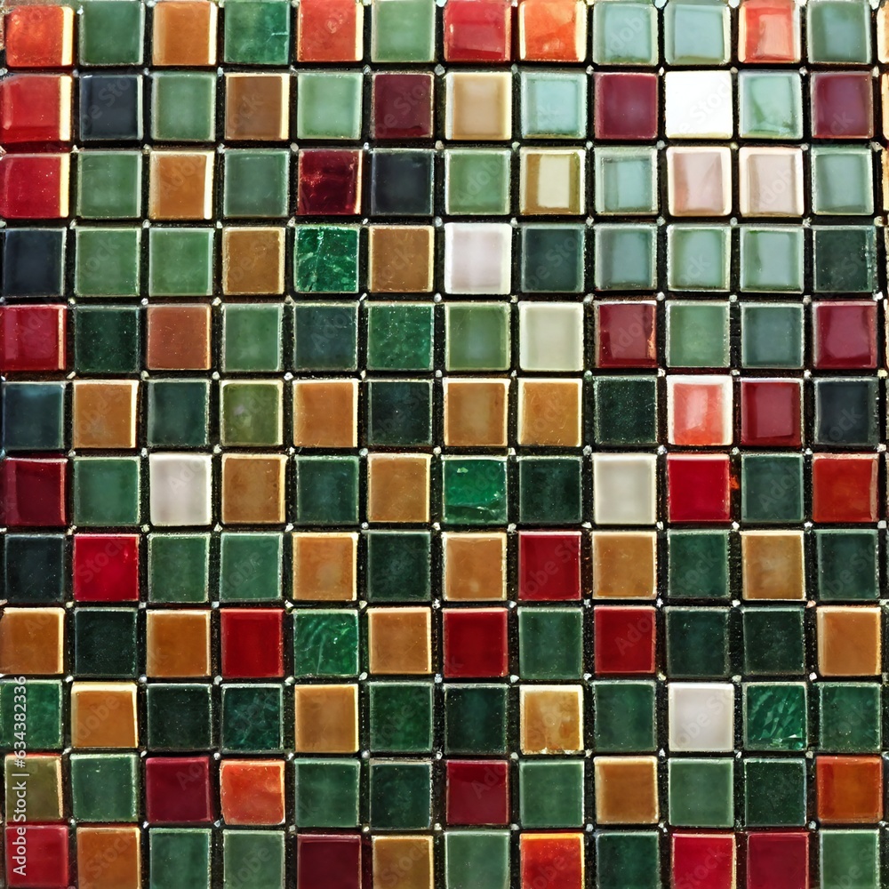 abstract Christmas red and green tiles background abstract Christmas red and green tiles background