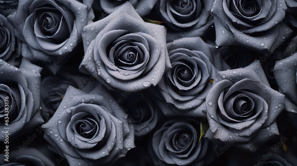 Black Grey Roses Halloween Death Background Texture Illustration Black Grey Roses Halloween Death Background Texture Illustration