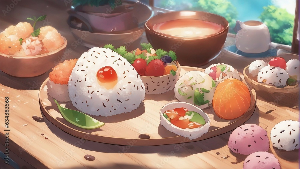 Obraz premium onigiri