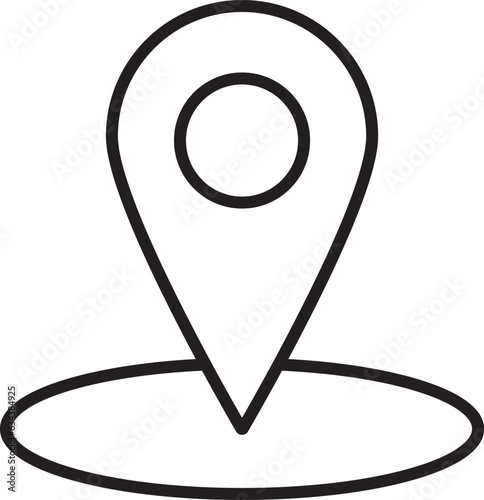 Geolocation simple vector icon. Ilustration Vector.