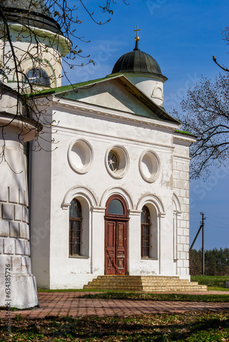 Portal of the old church in Kachanovka photo