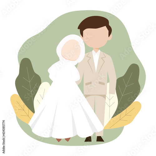 Wedding illustratio vector icon asset element