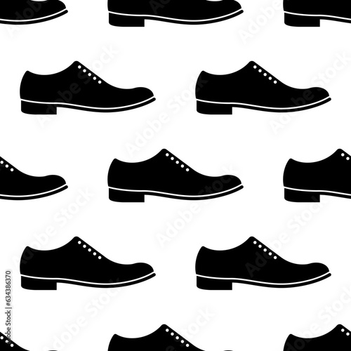 Shoe Icon Seamless Pattern, Sneaker Icon