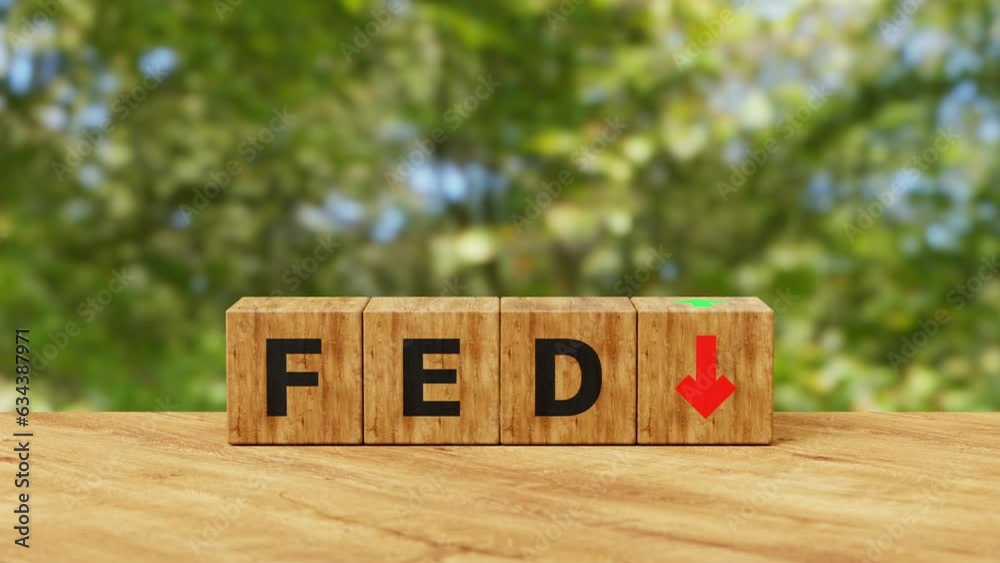 Concept idea of FED, federal reserve system is the central banking ...