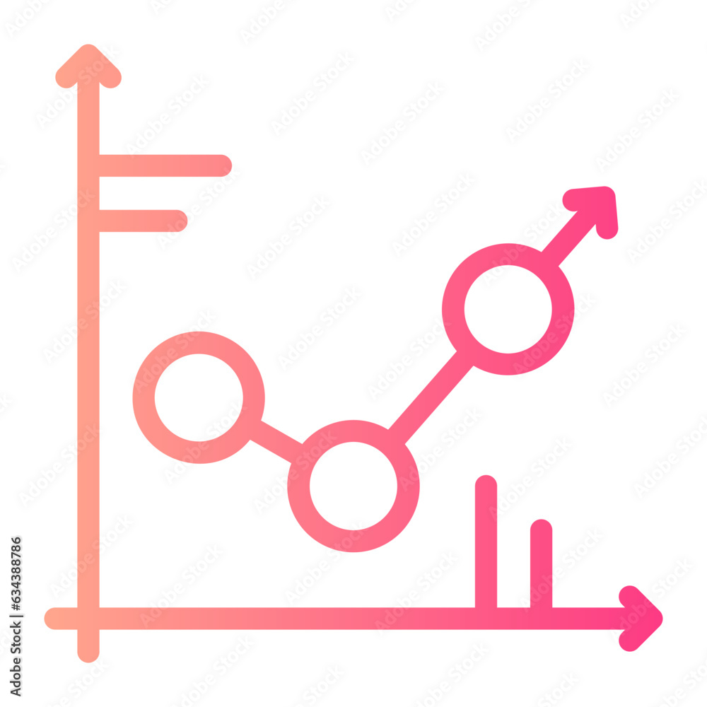 regression gradient icon regression gradient icon