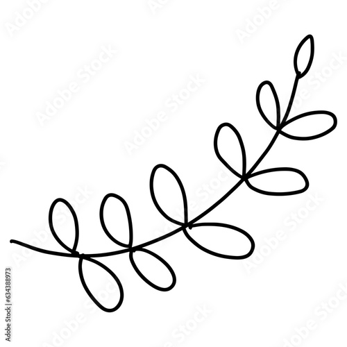 Doodle Flower Decorative Line Art  SVG Vector Line Art 