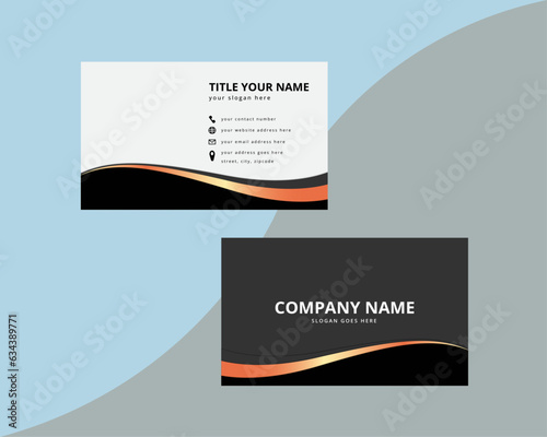 special corporate business card design for personal identity	