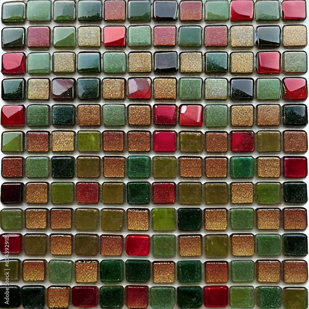 abstract Christmas red and green tiles background abstract Christmas red and green tiles background