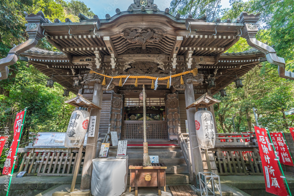Kamakura, Japan August 31, 2018 Honden (Main Hall) of Kanakura