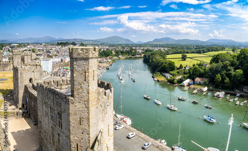 Caernarfon castle, Wales photo