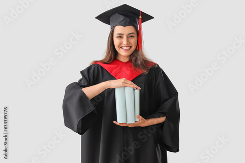 Female graduate student wit...