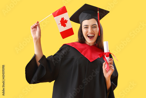 Female graduate student wit...