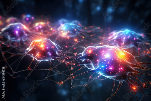 Neuroplasticity concept, featuring glowing brains interconnected with abstract wiring. Brain's incredible ability to reorganize itself by forming new neural connections throughout life.