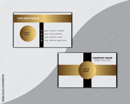 special corporate business card design for personal identity	