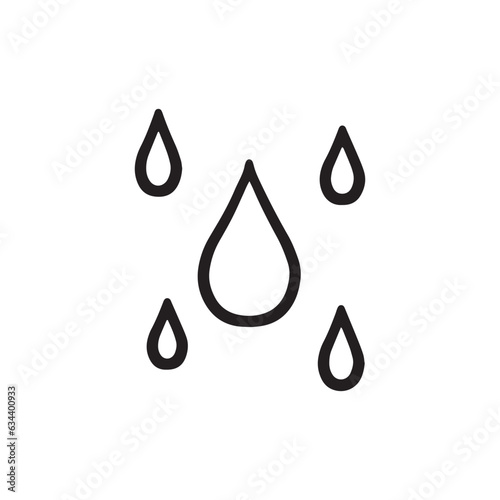 水分、雨のイメージ　自然アイコン