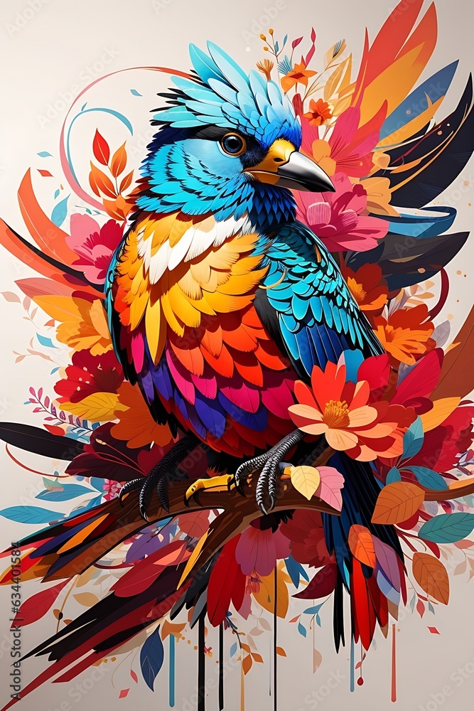 Use a unique and creative watercolor style to depict a hummingbird and flower in a way that is both realistic and imaginative, combining intricate details with bold brushstrokes and vibrant colors. Use a unique and creative watercolor style to depict a hummingbird and flower in a way that is both realistic and imaginative, combining intricate details with bold brushstrokes and vibrant colors.