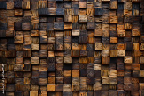 Wooden texture background   Abstract background   Texture of wooden cubes