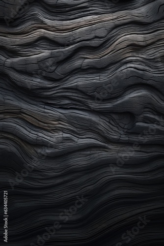 Burnt wood texture. Generative AI