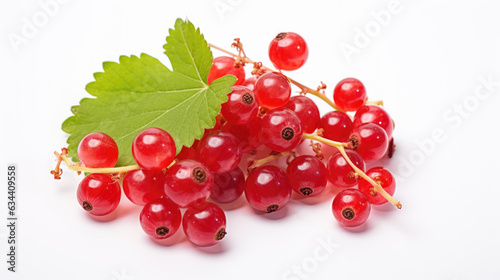 Red currant isolated on a white background.