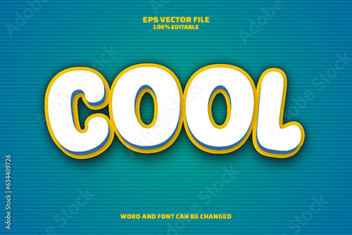 Realistic cool editable text effect
