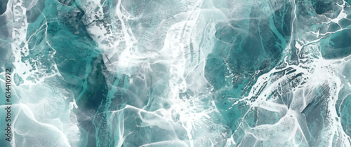 Blue sea with waves. Vector travel watercolor illustrations for cover design, card, flyer, poster, banner and invitation card. Hand drawn summer background. Holiday. Ocean waves. Grunge vector texture