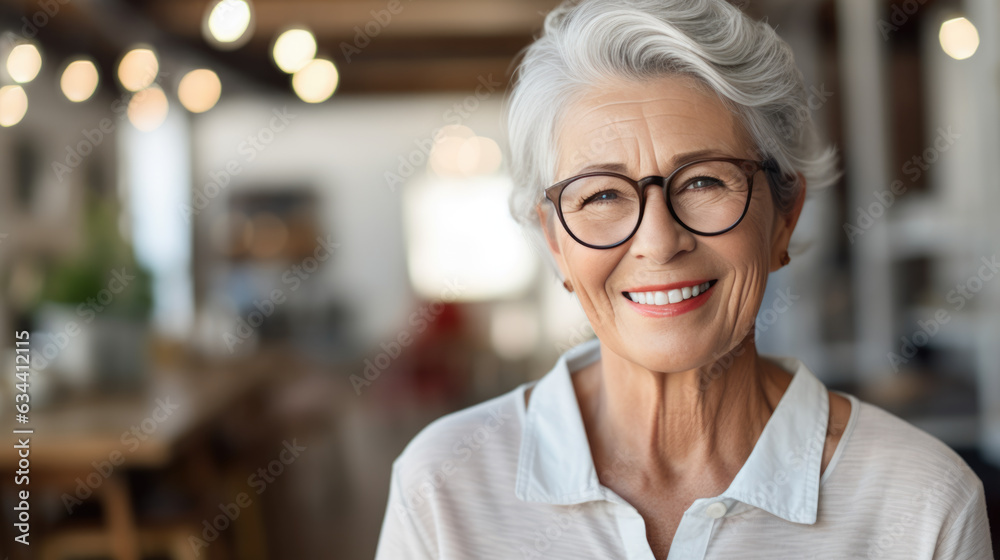 Portrait of an elderly woman smiling at the camera. Portrait of an elderly woman smiling at the camera.