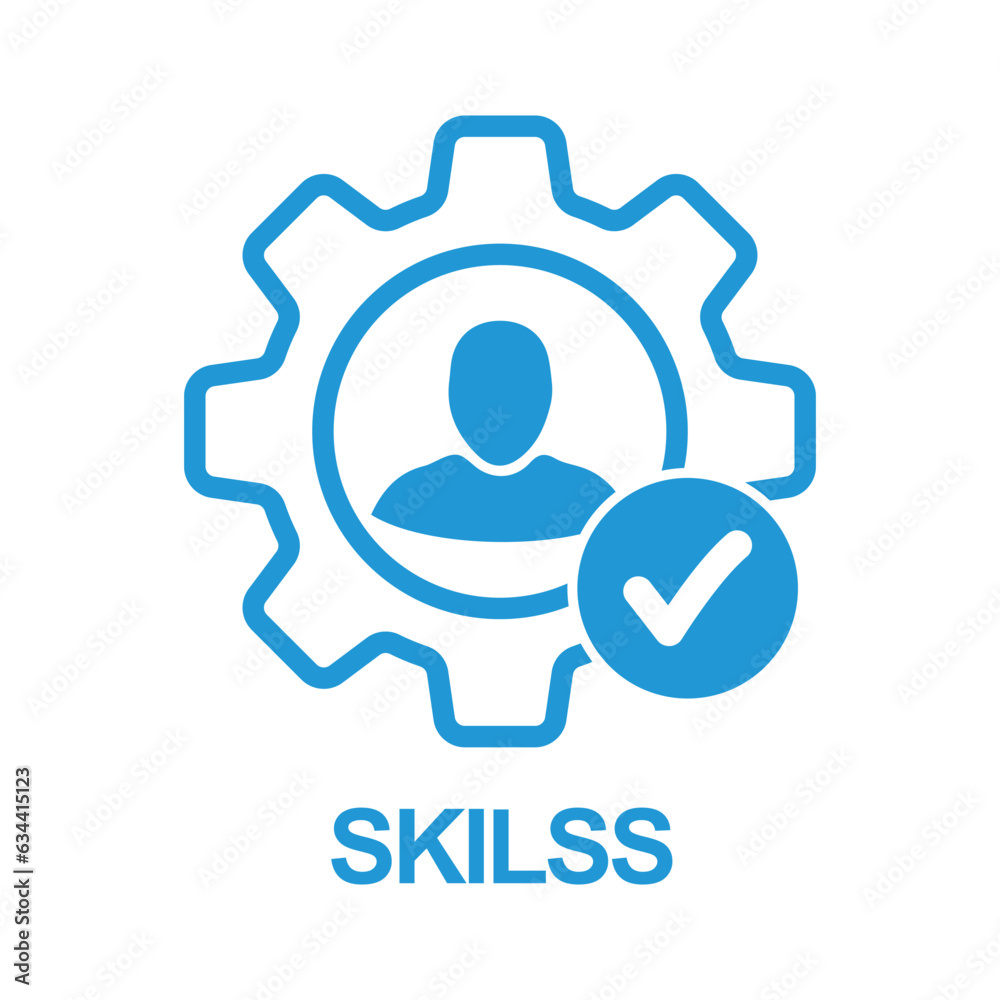 Skills icon with check sign. Skilled employee icon and approved, confirm, done, tick, completed symbol. Icon, capability, skills, employee, faculty, expertise, ability, accept, agree, apply, approved Skills icon with check sign. Skilled employee icon and approved, confirm, done, tick, completed symbol. Icon, capability, skills, employee, faculty, expertise, ability, accept, agree, apply, approved