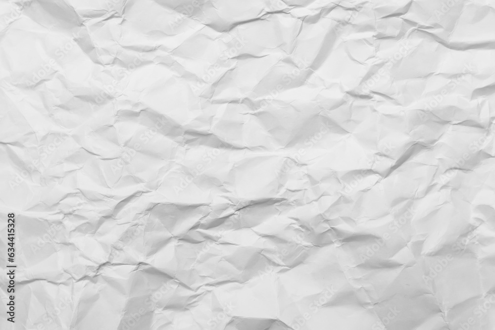 Fototapeta premium White Paper Texture background. Crumpled white paper abstract shape background with space paper recycle for text.