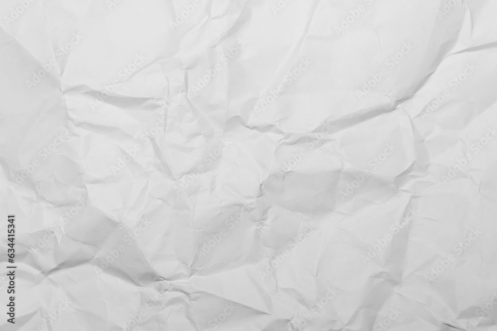 Naklejka premium White Paper Texture background. Crumpled white paper abstract shape background with space paper recycle for text.