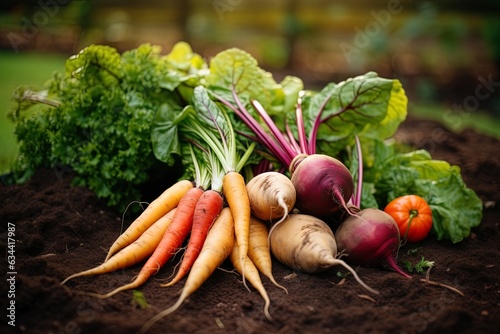 fresh raw vegetables like carrot beetroot pumpkin and potatoes