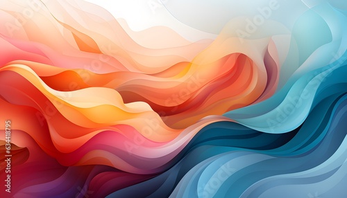 Fototapeta Naklejka Na Ścianę i Meble -  Abstract background, Colorful waves, Vector illustration