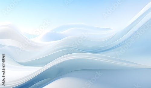 Abstract blue wavy background, 3d illustration