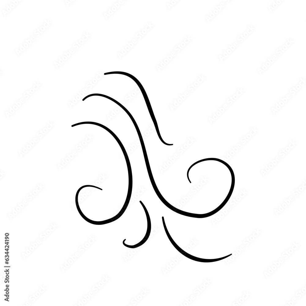 Fototapeta premium Line wind illustration