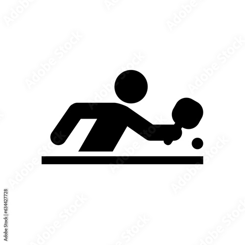 table tennis, pingpong - vector icon, pictogram