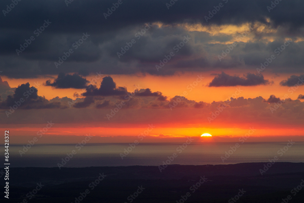 Fototapeta premium Beautiful vie of sunrise from 
