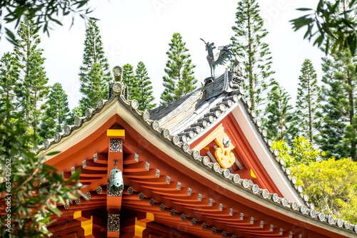 Byodo-in japanese temple on Oahu island, Hawaii photo