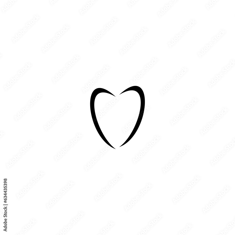 Tooth icon isolated on white background Tooth icon isolated on white background