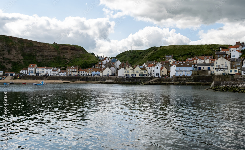 The seaside village of Staithes on the North Yorkshire coast